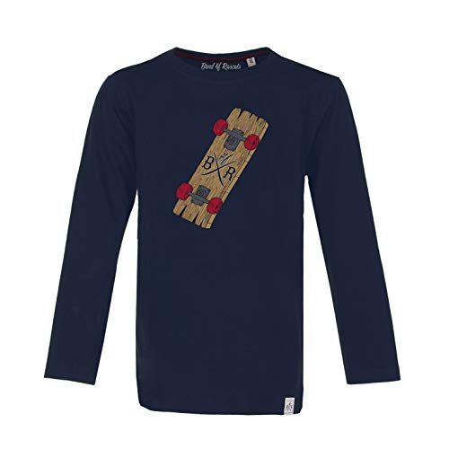 Band of Rascals Kinder Langarmshirt Plank aus Bio-Baumwolle, Navy, Gr: 146 von Band of Rascals