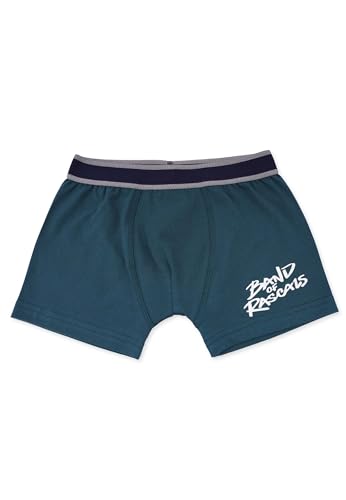 Band of Rascals Kinder Unterhose Signature aus Bio-Baumwolle, Racing-Green-Navy, Gr. 110/116 von Band of Rascals