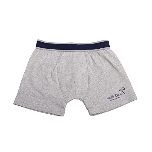 Band of Rascals Unisex Kinder Unterhose Boxershorts Bio-Baumwolle (1er Pack), Grey, Gr. 134 von Band of Rascals