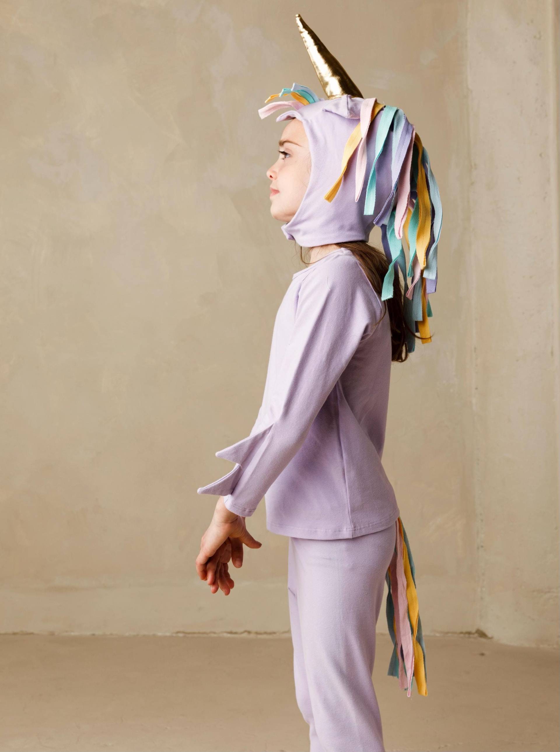 Lavendel Einhorn Kostüm Für Kinder Hut Aus Baumwolle Halloween von BandOfTheWildShop