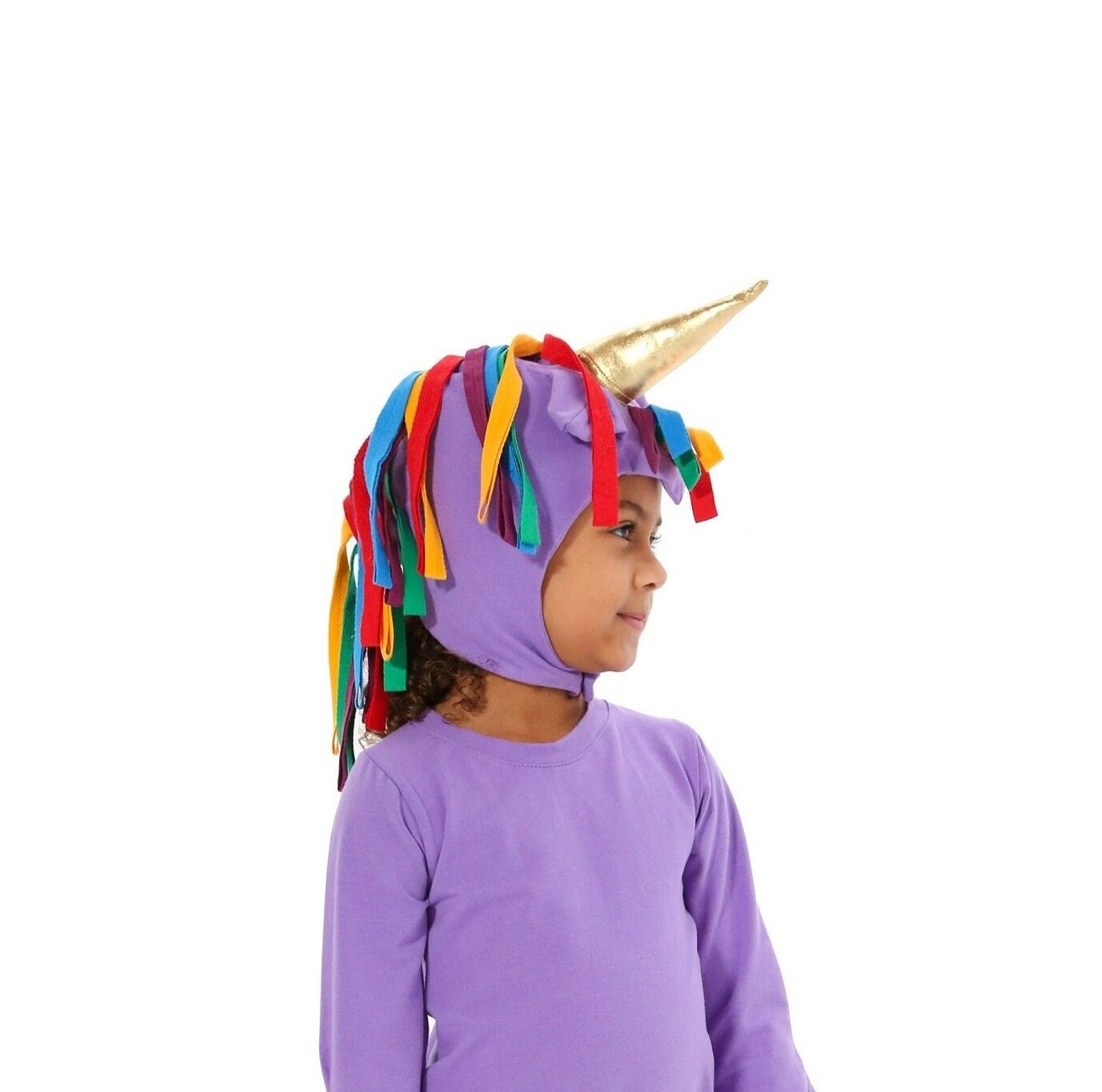 Lila Einhorn Hut Für Kinder, Kostümzubehör Stück von BandOfTheWildShop