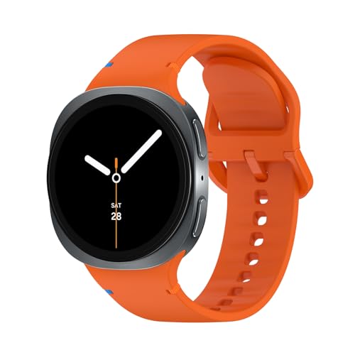 BandRain Silikonarmbänder, kompatibel mit Samsung Galaxy Watch 8, Armband 40 mm, 44 mm, Galaxy Watch 8 Classic, 46 mm, wasserdicht, weich, Sportarmband für Galaxy Watch 8 2025, Damen und Herren BandRain Silikonarmbänder, kompatibel mit Samsung Galaxy Watch 8, Armband 40 mm, 44 mm, Galaxy Watch 8 Classic, 46 mm, wasserdicht, weich, Sportarmband für Galaxy Watch 8 2025, Damen und Herren von BandRain