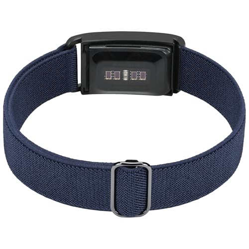 Sportarmband, kompatibel mit Whoop Band 5.0, weiches Nylon-Ersatzband mit Hülle für Männer und Frauen, atmungsaktiv, verstellbares Armband für Whoop 5.0 (Mitternachtsblau) von BandSmith