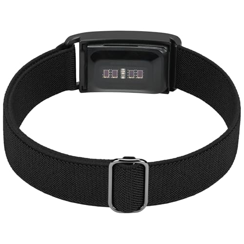 Sportarmband kompatibel mit Whoop Band 5.0, weiches Nylon-Ersatzband mit Hülle für Männer und Frauen, atmungsaktiv, verstellbares Armband für Whoop 5.0 (Schwarz) von BandSmith