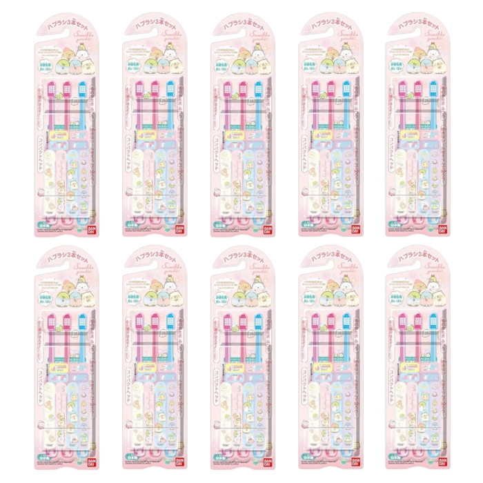 Bandai - Kids Tooth Brush - 3 pcs - Sumikko Gurashi (10ea) Set" von Bandai