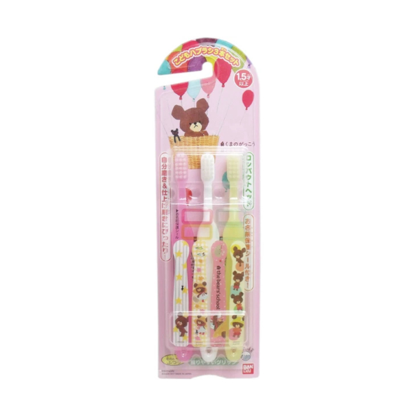 Bandai - The Bears' School Children's Toothbrush - 3 stücke von Bandai