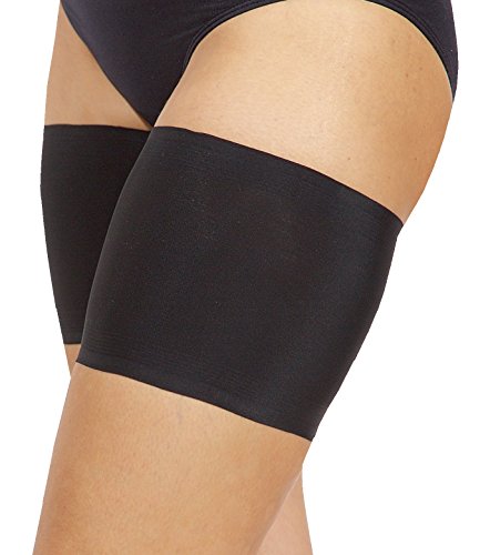 Bandelettes Original Warenzeichen, Anti-Scheurn, Elastische Oberschenkelbänder, Verhindern Reibung am Oberschenkel. Schwarz Unisex 5.5". Größe F, XXX-Large von Bandelettes