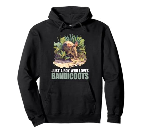 Just a Boy who Loves Bandicoots Bandicoot Nasenbeutler Pullover Hoodie von Bandicoot Nasenbeutler Tier Shop