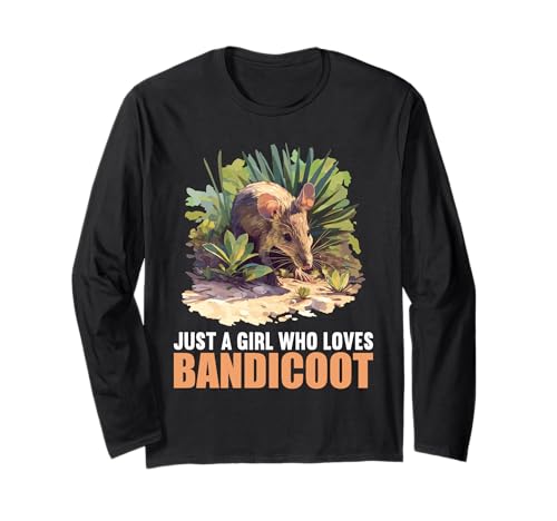 Just a Girl who Loves Bandicoots Bandicoot Nasenbeutler Langarmshirt von Bandicoot Nasenbeutler Tier Shop