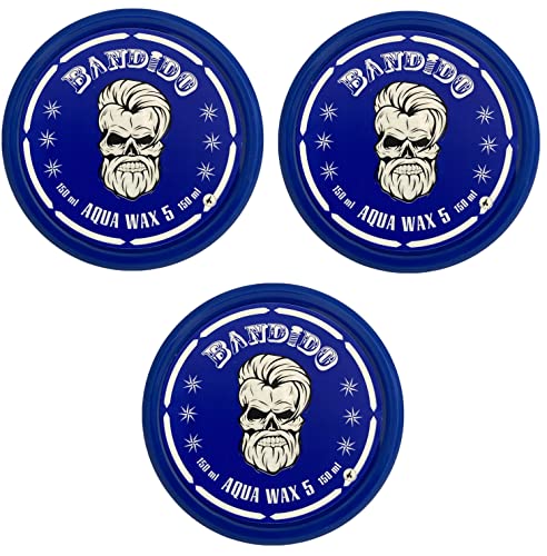 3x Bandido Hair Wax Blue Haar Wax Aqua Hard Wax von Bandido