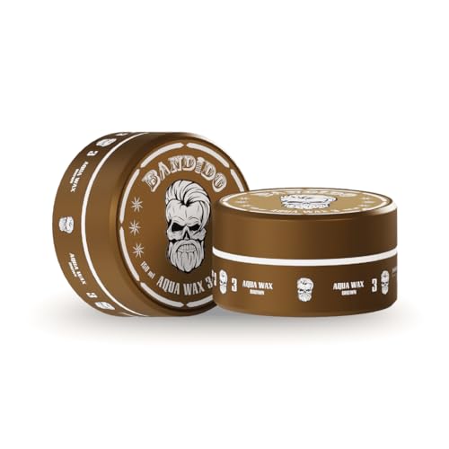 3x Bandido Hair Wax Brown Haar Wax Aqua Ultra Strong Wax von Bandido