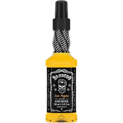 BANDIDO After Shave Herren Cologne Barber Las Vegas 150ml | Kolonya Feuchtigkeitsspendendes und Erfrischendes Rasierwasser für Männer | Frische und Schutz | Geeignet für alle Hauttypen von Bandido