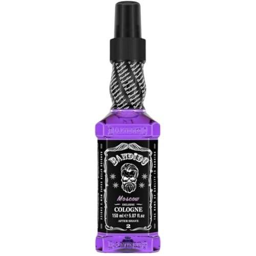 BANDIDO After Shave Herren Cologne Barber Moscow 150ml | Kolonya Feuchtigkeitsspendendes und Erfrischendes Rasierwasser für Männer | Frische und Schutz | Geeignet für alle Hauttypen von Bandido
