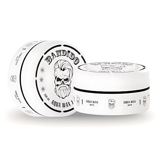 BANDIDO Aqua Hair Wax No.1 - Haarwachs Männer für Natürliche Frisuren mit Wet-Look, Starker Halt, 150 ml - Lang anhaltender Glanz - Edge Control | Haarwachs Männer für langen Halt. von Bandido