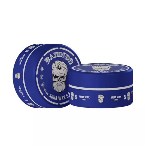 BANDIDO Aqua Hair Wax No.5 - Haarwachs Männer für Natürliche Frisuren, Mittlerer Halt, 150 ml - Lang anhaltender Glanz - Edge Control | Haarwachs Geeignet für Alle Haartypen. BANDIDO Aqua Hair Wax No.5 - Haarwachs Männer für Natürliche Frisuren, Mittlerer Halt, 150 ml - Lang anhaltender Glanz - Edge Control | Haarwachs Geeignet für Alle Haartypen. von Bandido