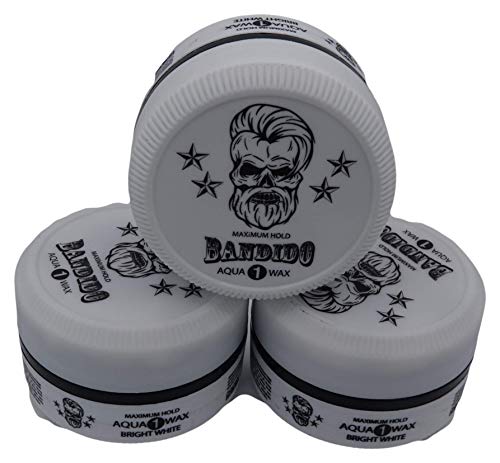Bandido Aqua Hair Wax Nr.1-8 Matt Fiber Haarwachs Haar Styling Wachs Herren Haargel 150ml Gel Wax (3x 150ml, Nr.1) von Bandido