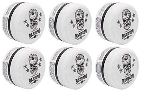 Bandido Aqua Hair Wax Nr.1-8 Matt Fiber Haarwachs Haar Styling Wachs Herren Haargel 150ml Gel Wax Haarwax Matte Look natürliches aussehen Starker Halt für jedes Styling Friseur bedarf (6x, Nr.1) von Bandido