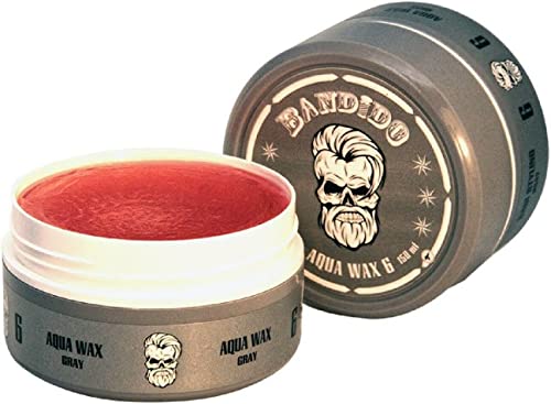 Bandido Aqua Hair Wax Nr.6 Haarwachs Haar Styling Wachs Herren Haargel 150ml Gel Wax (3x 150ml, Nr.6) von Bandido