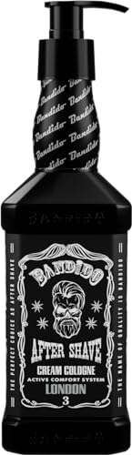 Bandido Barber After Shave Cream Cologne Invisible Lotion Men 350ml Herren Balsam nach der Rasur- Nassrasur pflegt und kühlt Balm Creme Herren Pflege Sensible Haut (Invisible) von Bandido