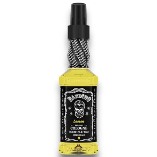 Bandido Eau de Cologne Herren 150ml Lemon After Shave Men Duftwasser Rasierwasser Männer, Erfrischt kühlt langanhaltender Duft verhindert Rasurbrand pickelchen Pflege nach der Rasur (Lemon, 150ml) von Bandido