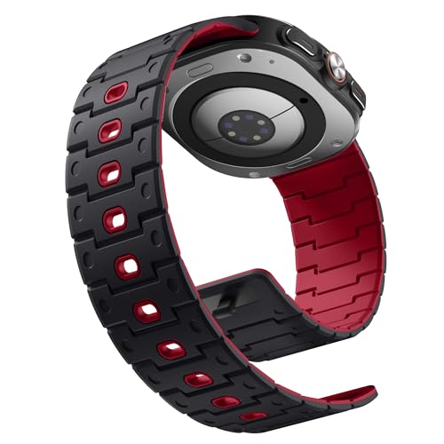 Bandletic Kompatibel mit Samsung Galaxy Watch Ultra Armband 47mm, Weiches Magnetisches Silikon Sport Atmungsaktiv Langlebig Ersatzbänder für Galaxy Watch Ultra Armband für Herren Damen Bandletic Kompatibel mit Samsung Galaxy Watch Ultra Armband 47mm, Weiches Magnetisches Silikon Sport Atmungsaktiv Langlebig Ersatzbänder für Galaxy Watch Ultra Armband für Herren Damen von Bandletic