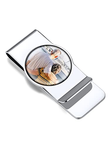 Bandmax Personalisierte Foto Geldklammern Schwarz Herren Damen Edelstahl Geldscheinklammer Rundes Foto Gravur Money Clip Bandmax Personalisierte Foto Geldklammern Schwarz Herren Damen Edelstahl Geldscheinklammer Rundes Foto Gravur Money Clip von Bandmax