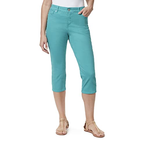 Bandolino Damen Mandie Hr Capri Jeans, Marokkanisches Blaugrün, 40 von Bandolino