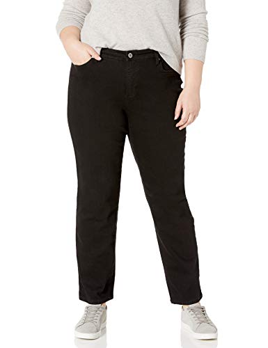 Bandolino Damen Mandie Signature Fit 5 High Rise Übergröße Jeans, Schwarz satt, 54 Mehr Kurz von Bandolino