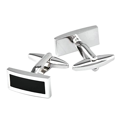 Banemi Manschettenknöpfe Herren, Bräutigam Geschenk Kupfer Pflaumeblume Silber Hochzeitsgeschenke für Gäste 1.8X1.8cm von Banemi