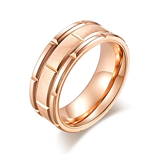 Banemi Modeschmuck Ringe Herren, Herren Ringe Aus Edelstahl Zeichnungskombination Fingerring Valentinstagsgeschenk Größe 57 (18.1) von Banemi