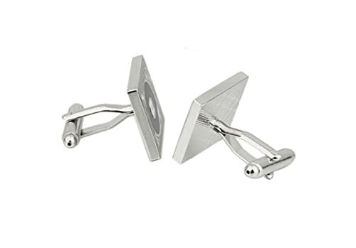 Manschettenknöpfe Vintage, Manschettenknöpfe Vintage Schwarzer Plattenspieler Sets für das Hochzeitsgeschäft 1.9X1.9CM von Banemi