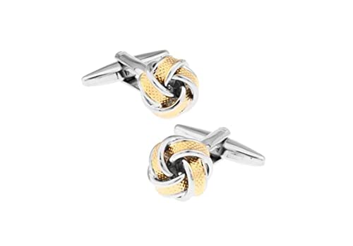 Manschettenknöpfe Vintage, Silber Manschettenknöpfe Vintage Knoten Vatertagsgeschenk 12X12mm von Banemi