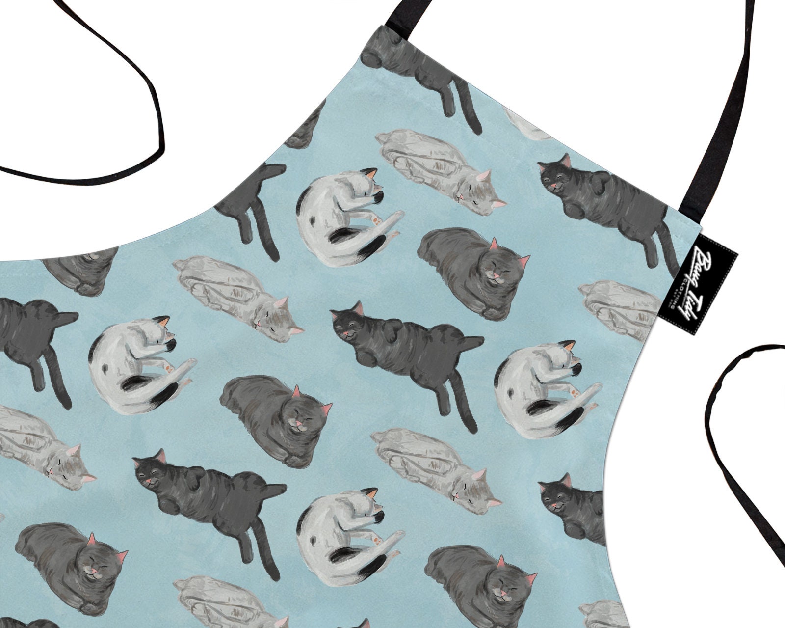 Lustige Backschürze Katzen - Koch Geschenk Für Männer Frauen Backen Kochen Grillen Küchenschürze von BangTidyClothing