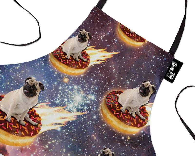 Lustige Backschürze Space Mops - Geschenk Für Den Kochkoch Männer Frauen Backgeschenk Voller Grillen Küchenschürze Pub Donut von BangTidyClothing