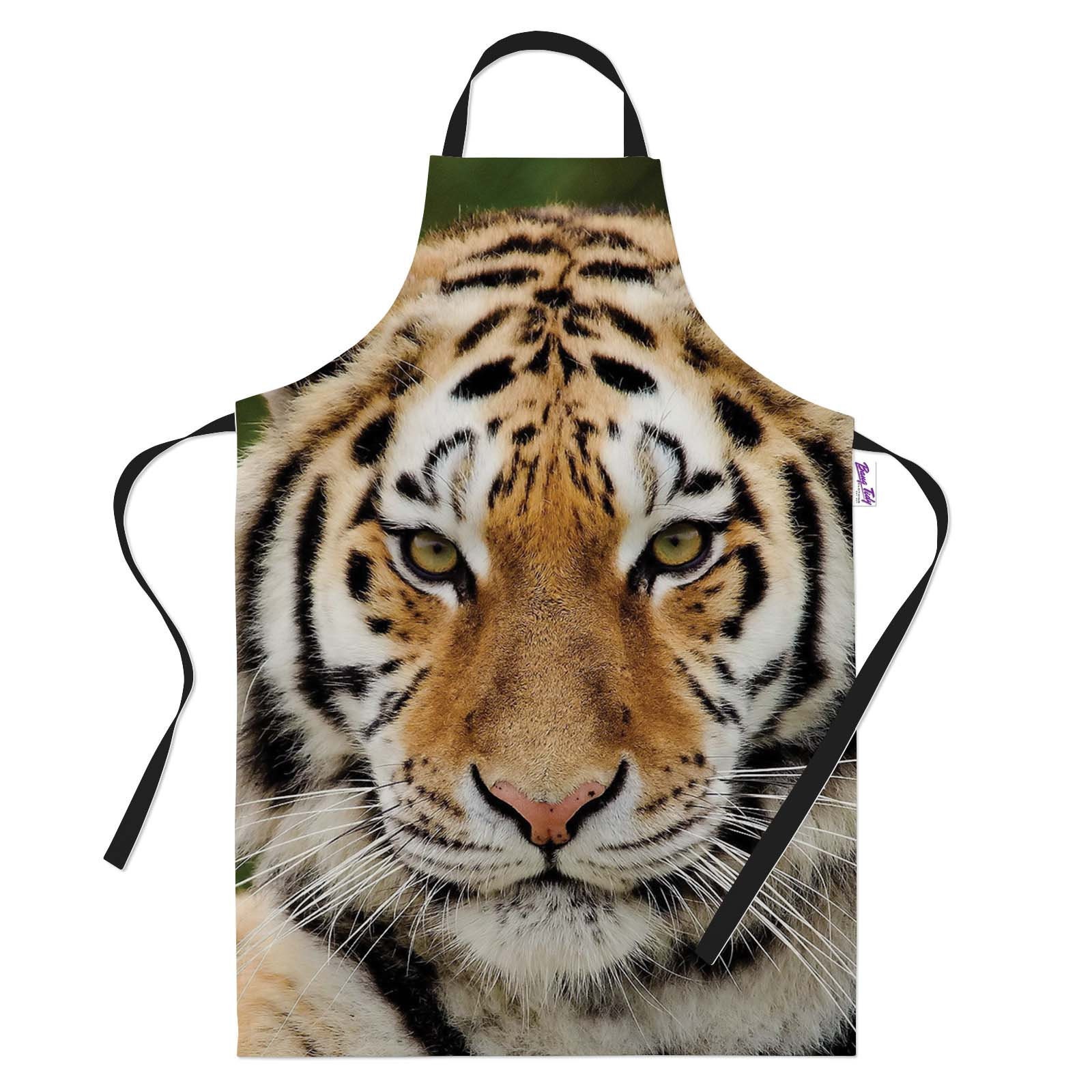 "Lustige Backschürze - "Tiger Face" Geschenk Für Männer Lustiges Frauen Kochen Und Grillen Küchenschürze" von BangTidyClothing