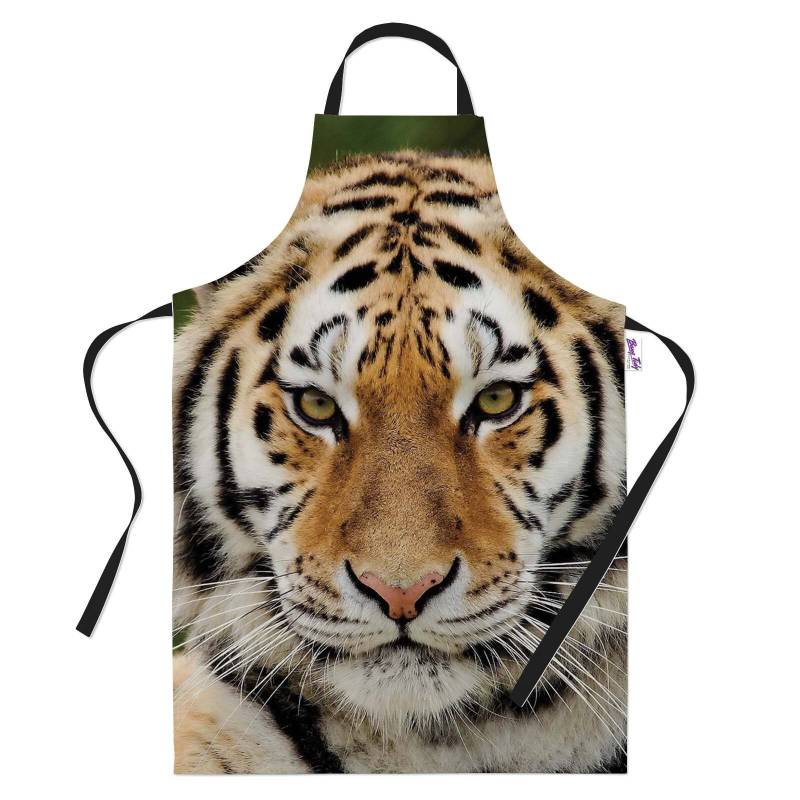 "Lustige Backschürze - "Tiger Face" Geschenk Für Männer Lustiges Frauen Kochen Und Grillen Küchenschürze" von BangTidyClothing