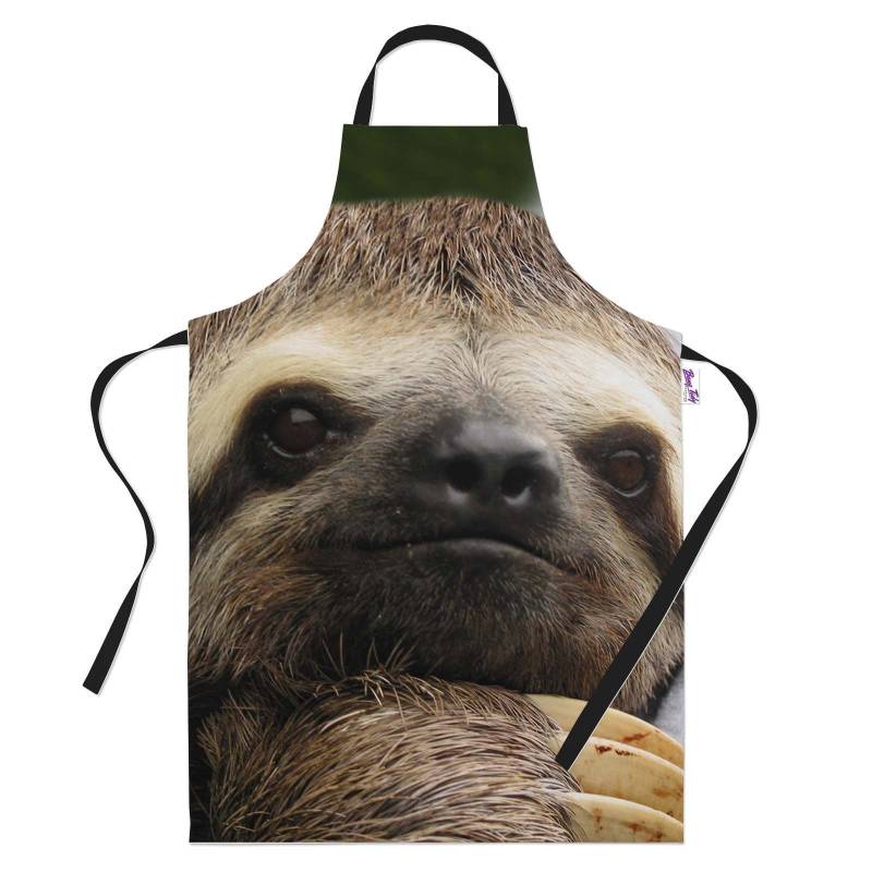 Lustige Faultier Schürze - Koch Geschenk Für Männer Frauen Grillen Küche von BangTidyClothing