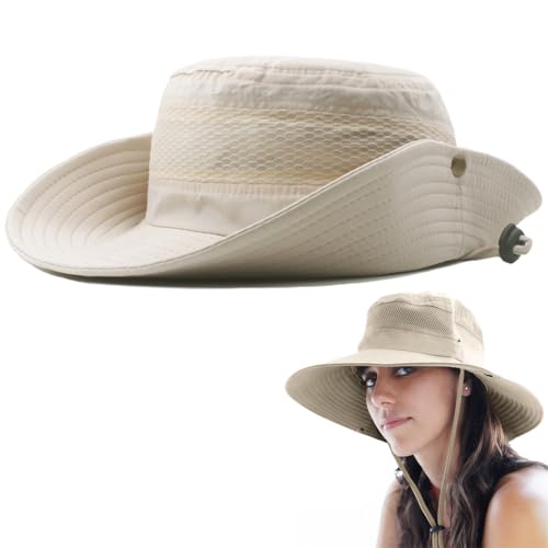 Bangbobi Damen Sonnenhut faltbar - UV Schutz 50+ Wanderhut Safari Hut Sommerhut Angelhut Fischerhut Tropenhut für Damen von Bangbobi