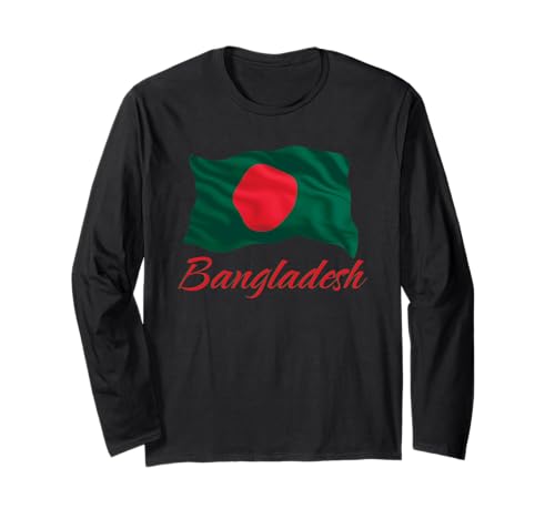 Bangladesch Flagge Patriotische Bangladesch Männer Frauen Kinder Langarmshirt von Bangladesh Flag Heritage Apparel & Gifts