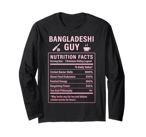 Lustiger Bangladeschischer Junge stolze Männer mit Bangladeschischen Wurzeln Langarmshirt von Bangladeshi Cultur Gifts for Banglade Men and Boys
