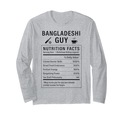 Lustiger Bangladeschischer Junge stolze Männer mit Bangladeschischen Wurzeln Langarmshirt von Bangladeshi Cultur Gifts for Banglade Men and Boys