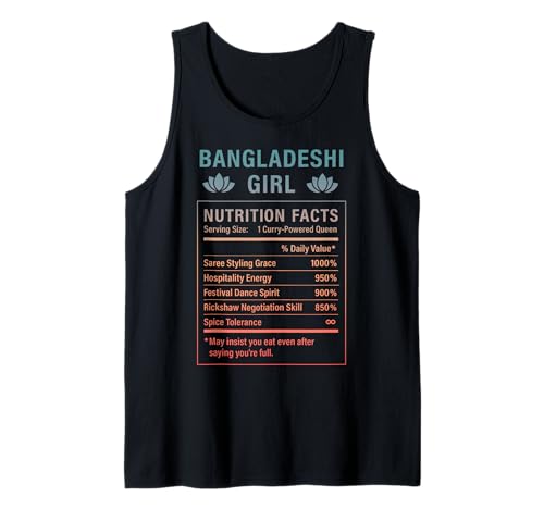 Lustiges Bangladeshi Girl Proud Women with Bangladesh Roots Tank Top von Bangladeshi Culture Gifts For Bangladeshi Women