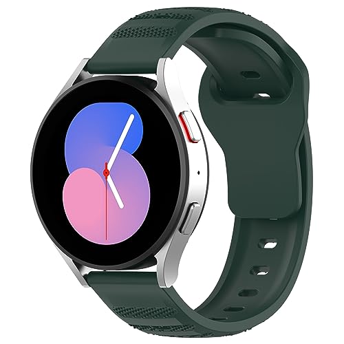 Amazfit Bip 5 Uhrenarmband für Damen und Herren, 22 mm, Schnellverschluss, Silikon-Ersatzbänder, Armband, Zubehör, passend für Amazfit Bip 5 Smartwatch (grün) von Bangyee