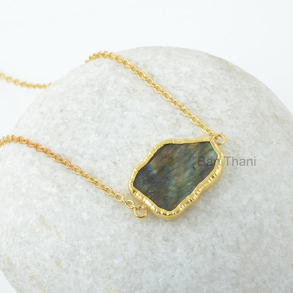 Labradorit Halskette - Edelstein Anhänger 18 X 24 Mm Ausgefallene 925 Silber Geburtsstein Schmuck Für Ehepartner -Geschenk Zur Verlobung Labradorit Halskette - Edelstein Anhänger 18 X 24 Mm Ausgefallene 925 Silber Geburtsstein Schmuck Für Ehepartner -Geschenk Zur Verlobung von BaniThani
