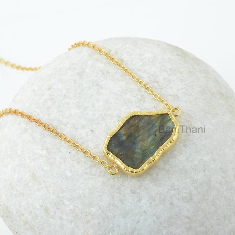 Labradorit Halskette - Edelstein Anhänger 18 X 24 Mm Ausgefallene 925 Silber Geburtsstein Schmuck Für Ehepartner -Geschenk Zur Verlobung Labradorit Halskette - Edelstein Anhänger 18 X 24 Mm Ausgefallene 925 Silber Geburtsstein Schmuck Für Ehepartner -Geschenk Zur Verlobung von BaniThani