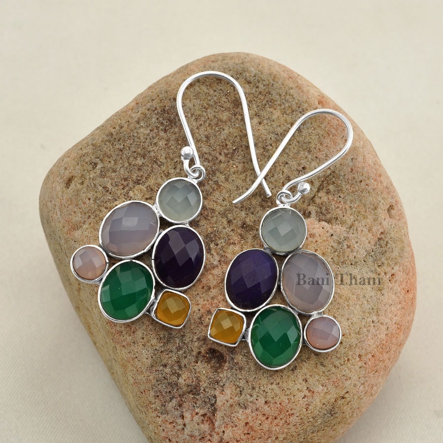 Ohrringe - Silber Schmuck Lange Baumeln #1543 Ohrringe - Silber Schmuck Lange Baumeln #1543 von BaniThani