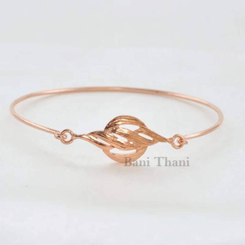 Roségold-Armband, Roségold Überzogene Schöne Armreif-Armbänder, 925 Sterlingsilber-Weihnachtsarmband-Schmucksachen, Designer-Armband Für Mädchen von BaniThani
