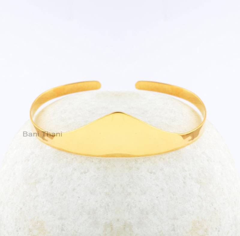 Silber Armreif-Vergoldetes 925 Sterlingsilber Armband-Schöne Armband-Handmade Armband-Frauen Schmuck von BaniThani