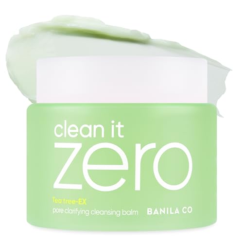 BANILA CO Clean it Zero Porenaufhellender Reinigungsbalsam|Koreanischer Make-up-Entferner, Reinigungsmittel für fettige Haut und Akne|Hergestellt mit AHA-PHA und Teebaumextrakt (180ml) von BANILA CO