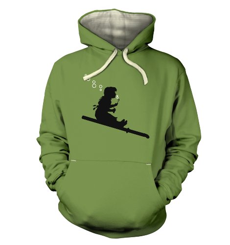 Banksy Bubble Girl Premium Erwachsene Kapuzenpullover Gr. Small, Peapod von Banksy By Big Mouth